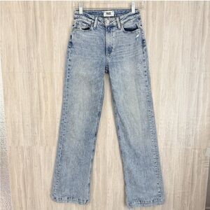 PAIGE Light Wash Straight Leg Jeans